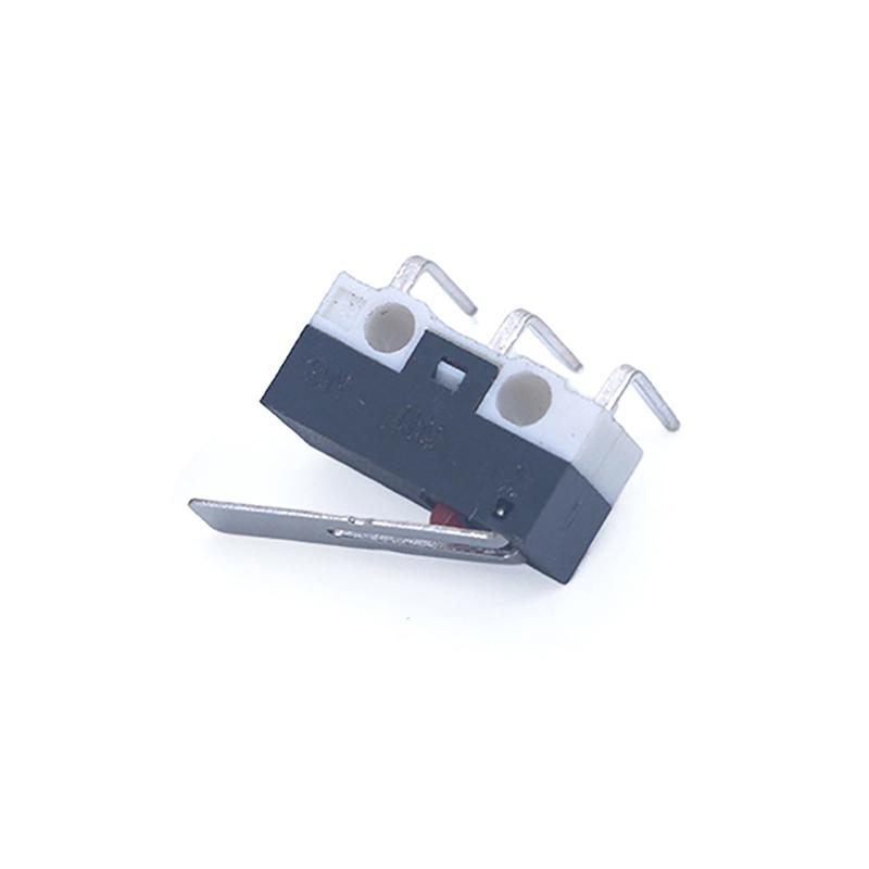 10Pcs Small Limit Right Bend Microswitch Switch With Scroll Wheel Microswitch 3Pin Curved Foot Arc Handle Micro Mouse Switch
