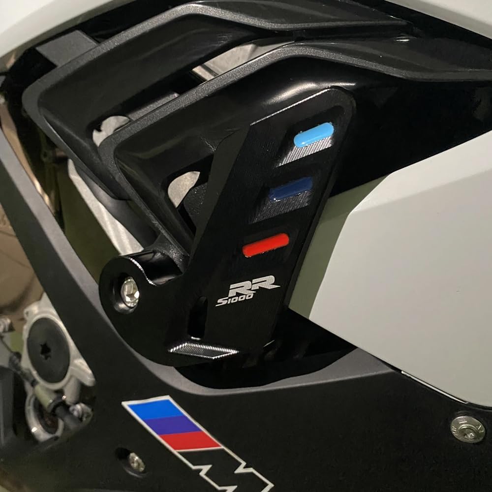 

Compatible with BMW S1000 RR S 1000RR 2019-2022 Motorcycle Engine Crash Protector Frame Slider Crash Protection s1000rr Accessories (Black-Color) синій