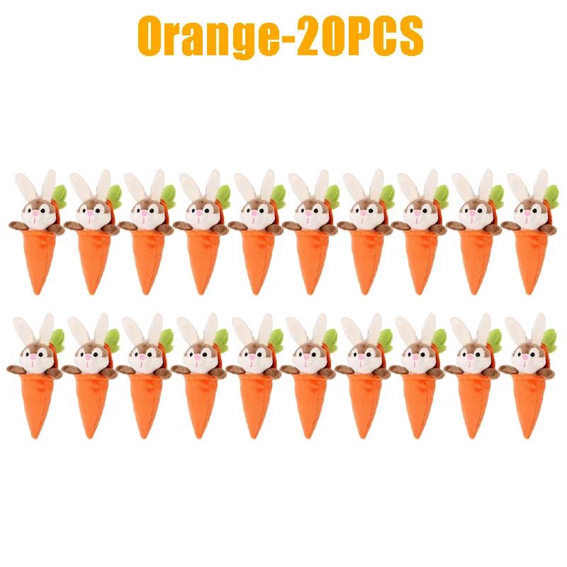 Kawaii Carrot Bunny Stuffed Animal Plush Zip Up Rabbit Hiding in Carrot Keychain Cartoon Animals Plush for Kid Adult Bag Pendant