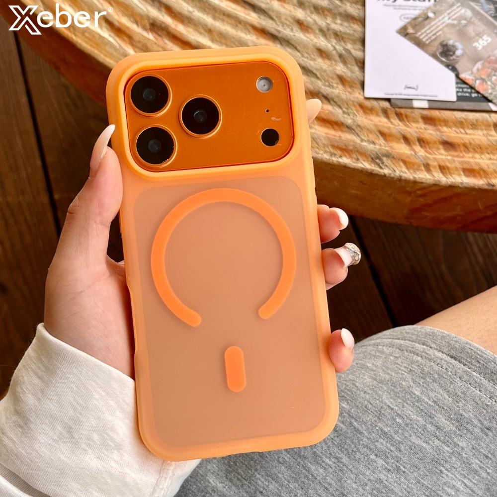 Korea Candy Transparent Matte Magnetic For Magsafe Case For iPhone 15 Plus 16 17 Pro Max Wireless Charging Shockproof Soft Cover