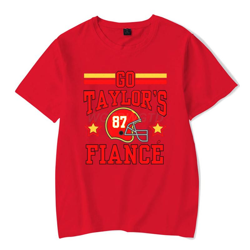 Funny T Shirts TTaylors Fiance Classic Tops Crew Neck Casual Tops Funny Unisexs Womens Clothing Gift for Fans Classic Tops