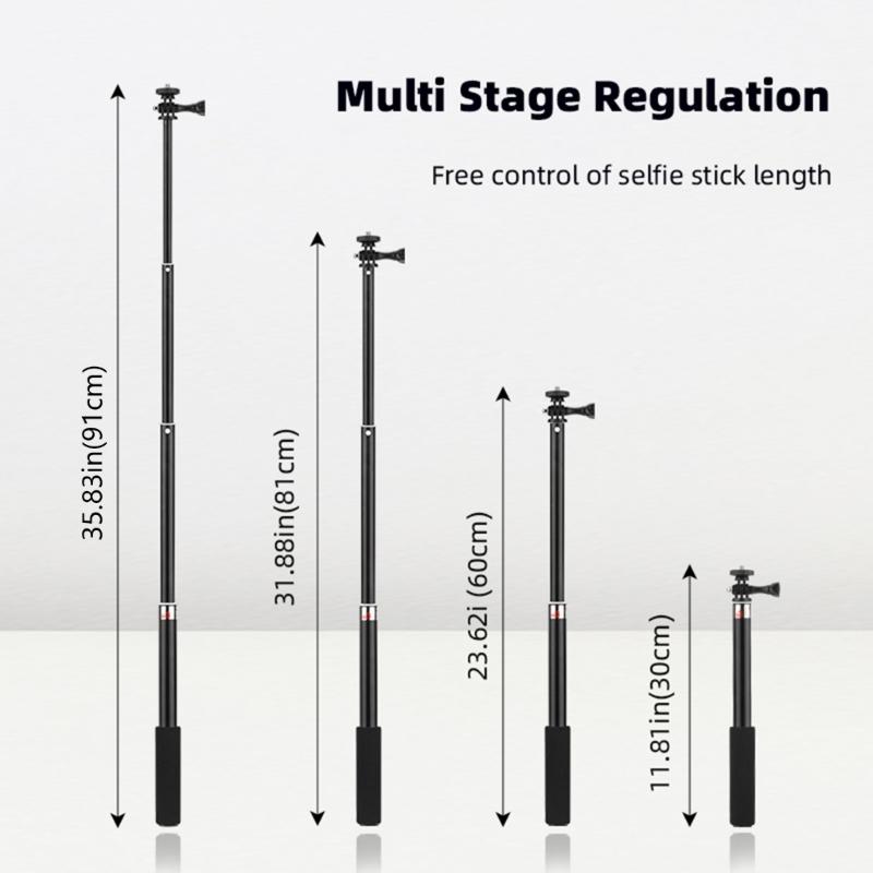 Extendable Gimbal Cameras Extension Rod Foldable Sports Cameras Selfie Stick for Pocket 3 Vlog Accessories