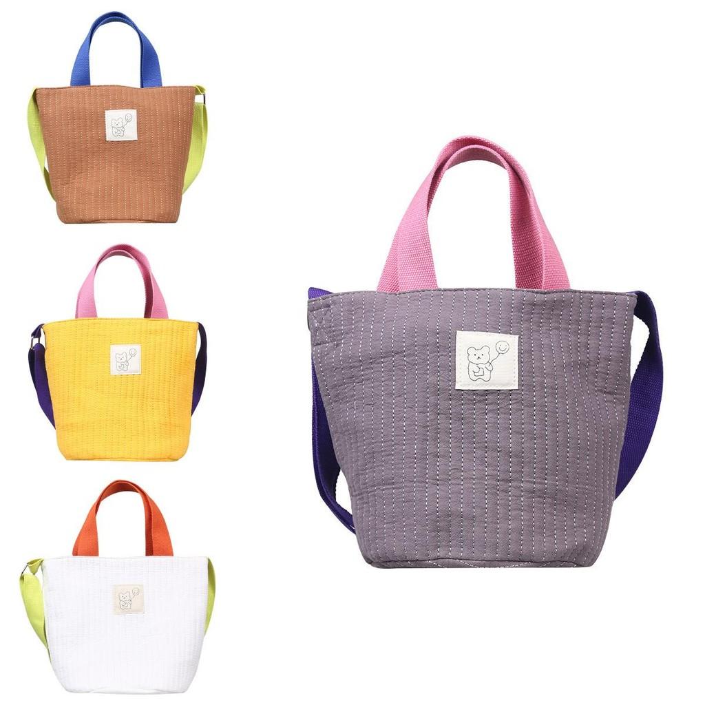 Chic Kids Shoulder Bag Contemporary Japanese Design Durable Canvas Mommy Bag In Multiple Colors