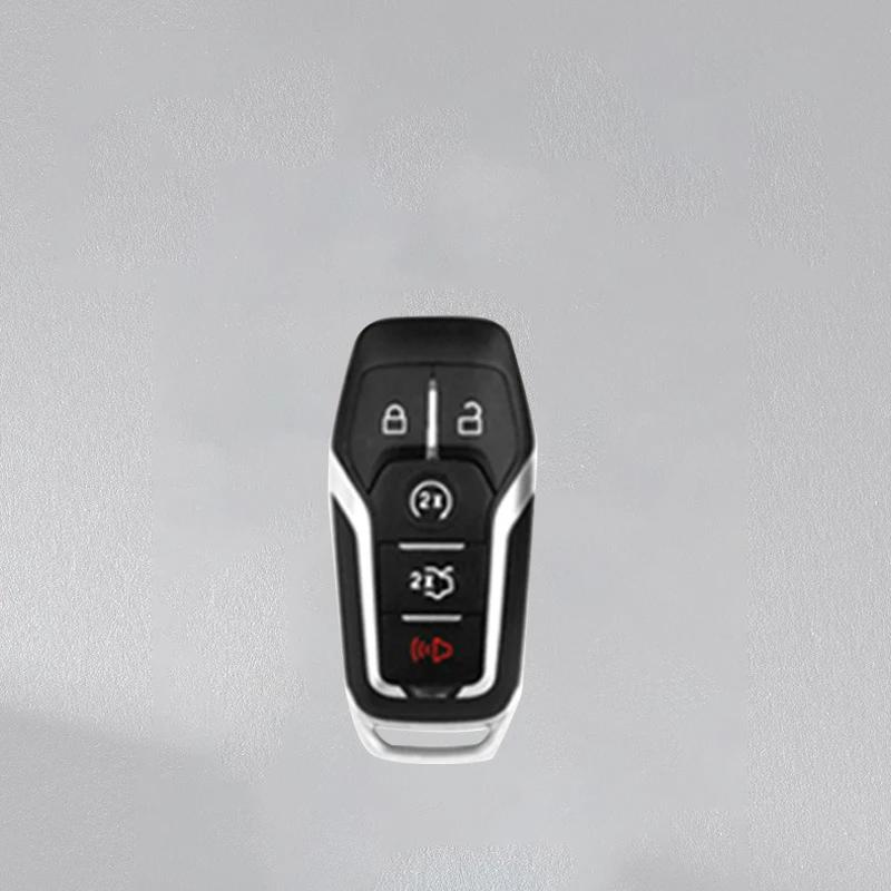 Autoaufkleber Ford Zinklegierung Leder Auto Schlüsselhülle Abdeckung Schutzschale Für Ford Fusion Mondeo Mustang F-150 Explorer Edge 2015