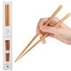 FlaColle Natürliches Bienenwachs-Finish Natürliches Holz Hergestellt in Geschenk-Essstäbchen, 23cm, Achteckig, Dick, Stilvoll, Japan, [Nostalgische Wärme], (Nussbaum)