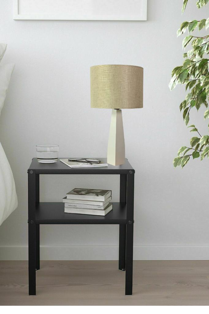 

Belin Cream Wooden Leg Powder Fabric Headboard Lampshade Bedroom Living Room Reading Corner