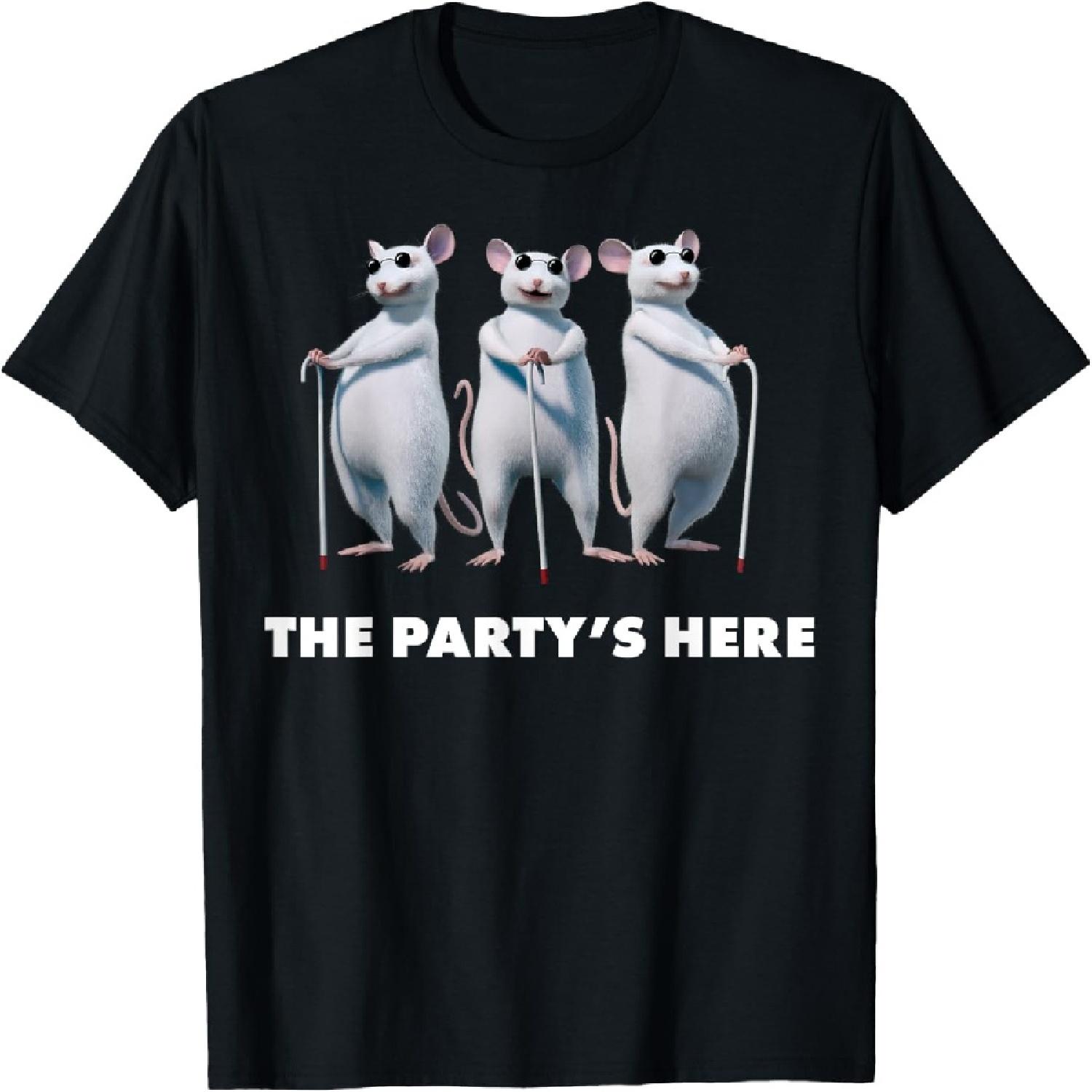 

Shrek Blind Mice The Party s Here Text Poster T-Shirt XXXXXL різнокольоровий