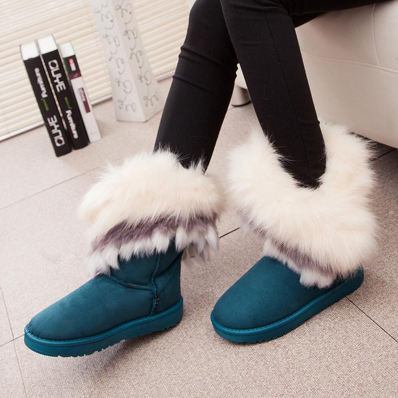 Women's Winter Warm Winter Boots Soft Non-slip Flat Shoes