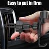 Secure Air Vent Car Phone Holder Mobile Mount with Extended Metal Hook Shockproof Easy Insertion Suitable for Smartphone