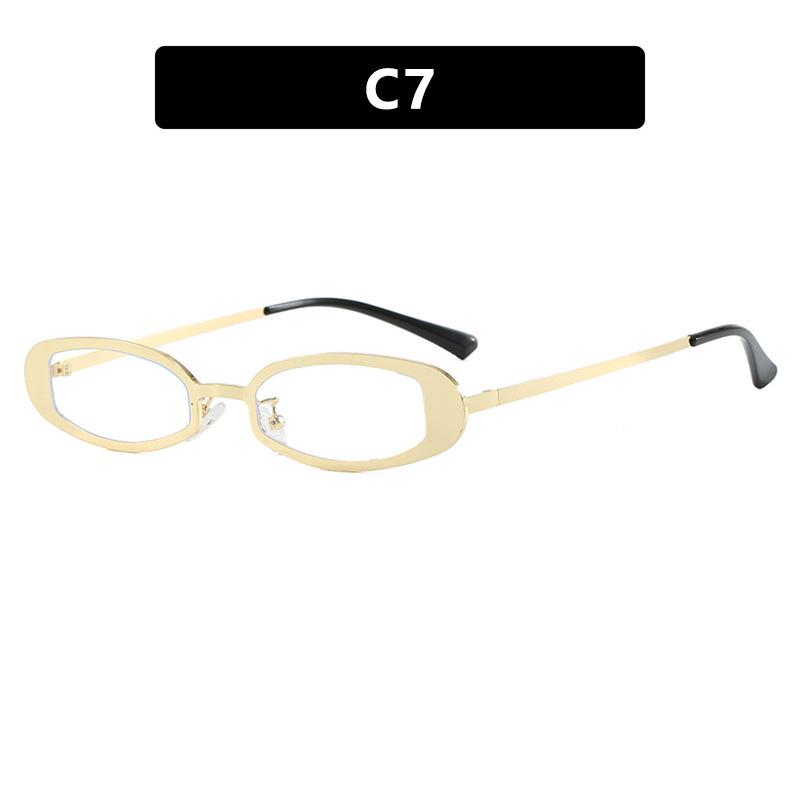 2026 Fashionable Oval Frame UV Protection Sunglasses for Women - European & American Style