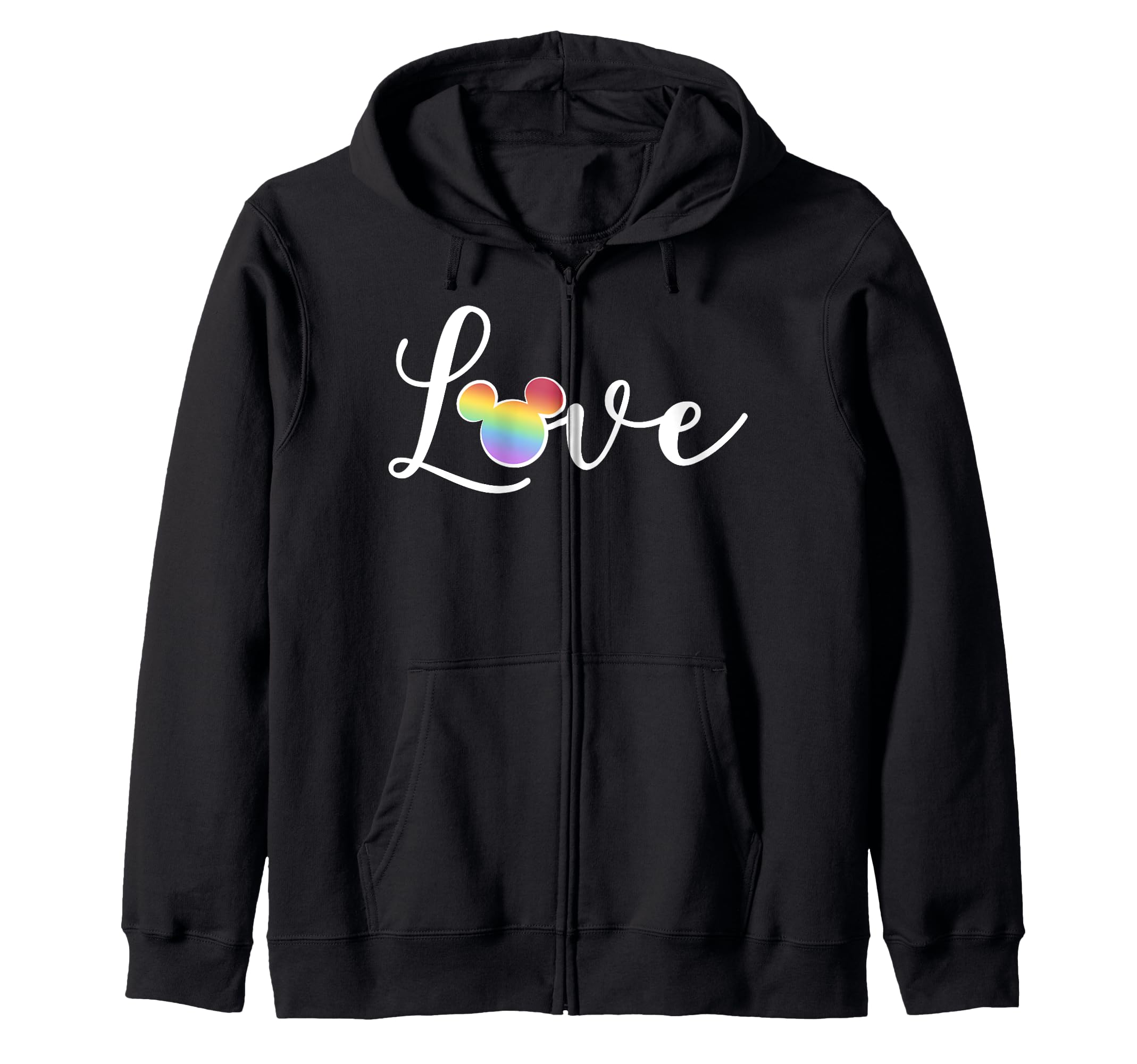 Disney Mickey Friends Rainbow Love C2 Zip Hoodie &