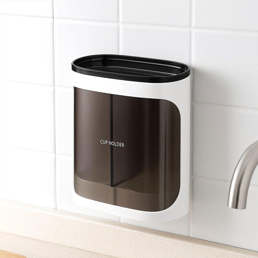 Punch-Free Automatic Cup Dropper Space-Saving Disposable Cup Holder Paper Cup Dispenser  Office Use