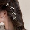 Sweet Cool Bow Metal Small Hairpin Side Ear Clip Forehead Traceless Bangs Broken Hair Clip Hairpin Hair Accessories