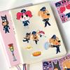 8 Blatt Cartoon Hund Sheriff Gesicht machen Puzzle Aufkleber Kinder Gestalte dein eigenes DIY-Spiel Kinder Puzzle Lernspielzeug