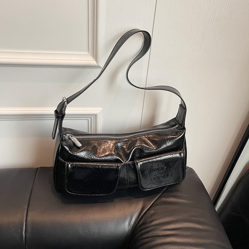 Plush doll underarm bag women's 2025 summer new candy color fashion shoulder bag messenger bag
