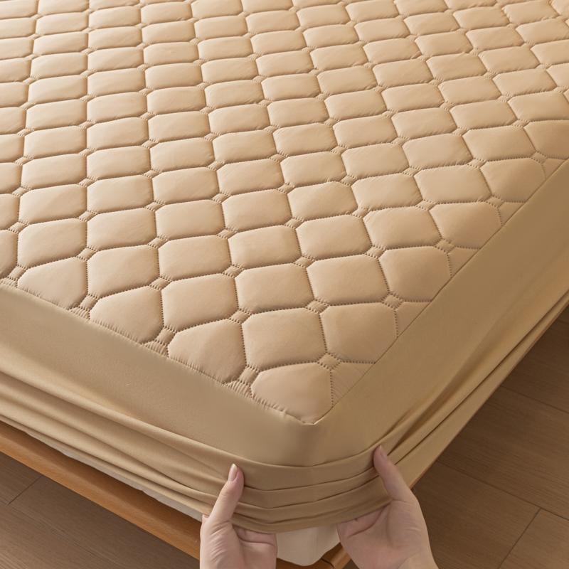 Safe Waterproof Mattress Pad Protector Quilted Fitted Sheet with Elastic Bands for Hotel Home Waterproof Mattress Cover 140/160