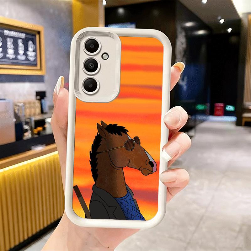 Phone Case for Samsung Galaxy S26 S25 Ultra S24 FE B-BoJack H-Horseman Funny Shell S23 Plus S22 + S21 S20 5G Soft Silicone Funda
