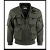 Giacca da Pilota da Uomo Completo Baseball Cappotto Multi-tasche