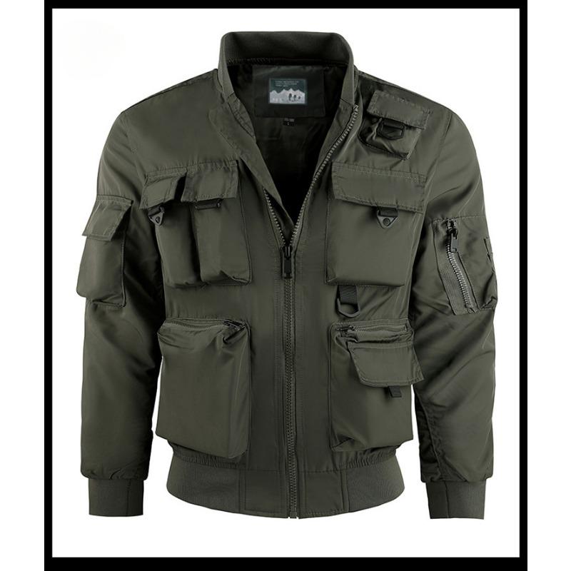 

Мужской бейсбольный костюм Pilot Jacket с несколькими карманами L зелёный
