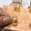 10PCS Miniature Beer Glass Dollhouse Mug Models Fairy Garden Doll House Decor