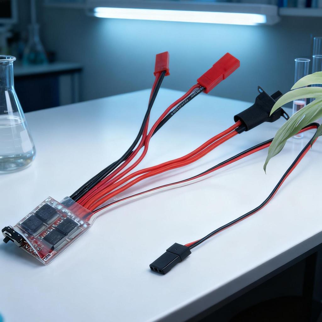 Bidirectional Brushed ESC Controller High Efficiency Multi-level Current Adjustment Bidirectional Brushed ESC For RC Models For