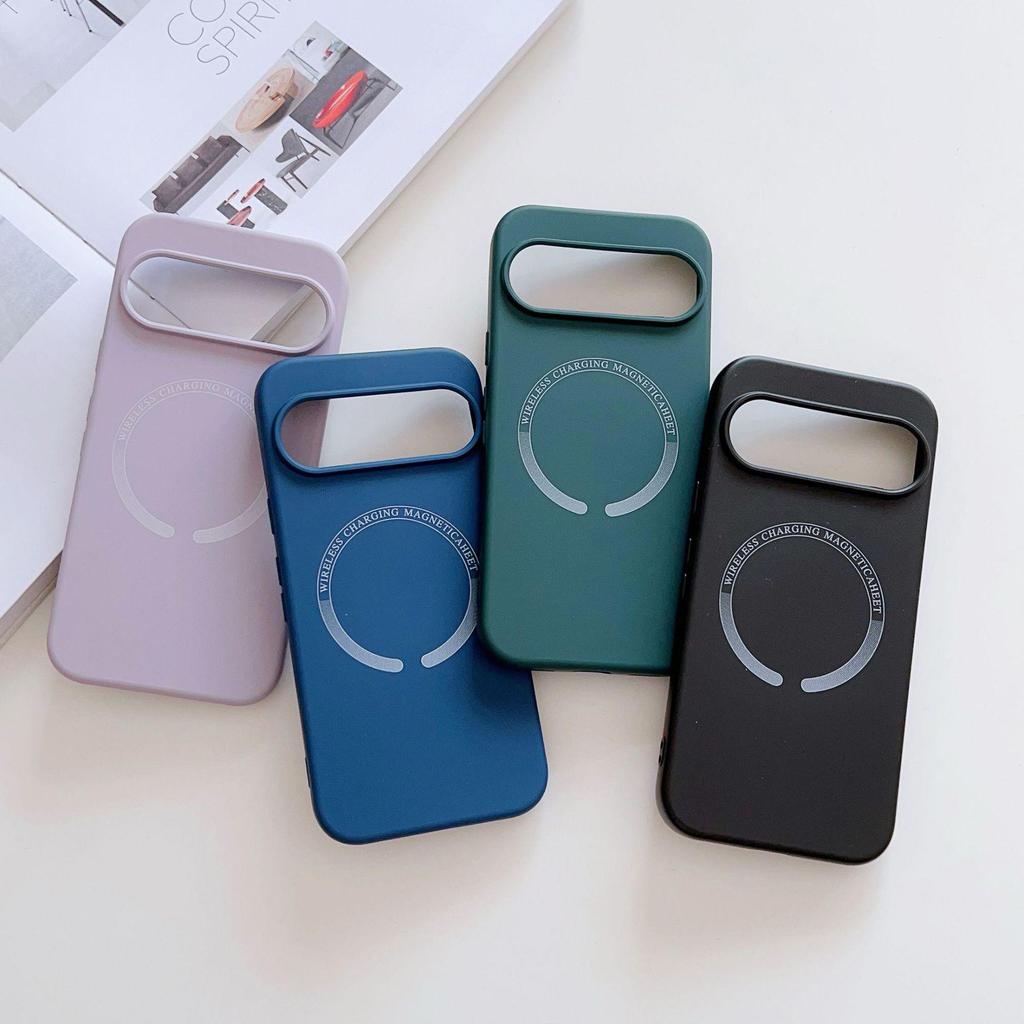 Magnetyczne etui na telefon Google Pixel 10 z płynnego silikonu