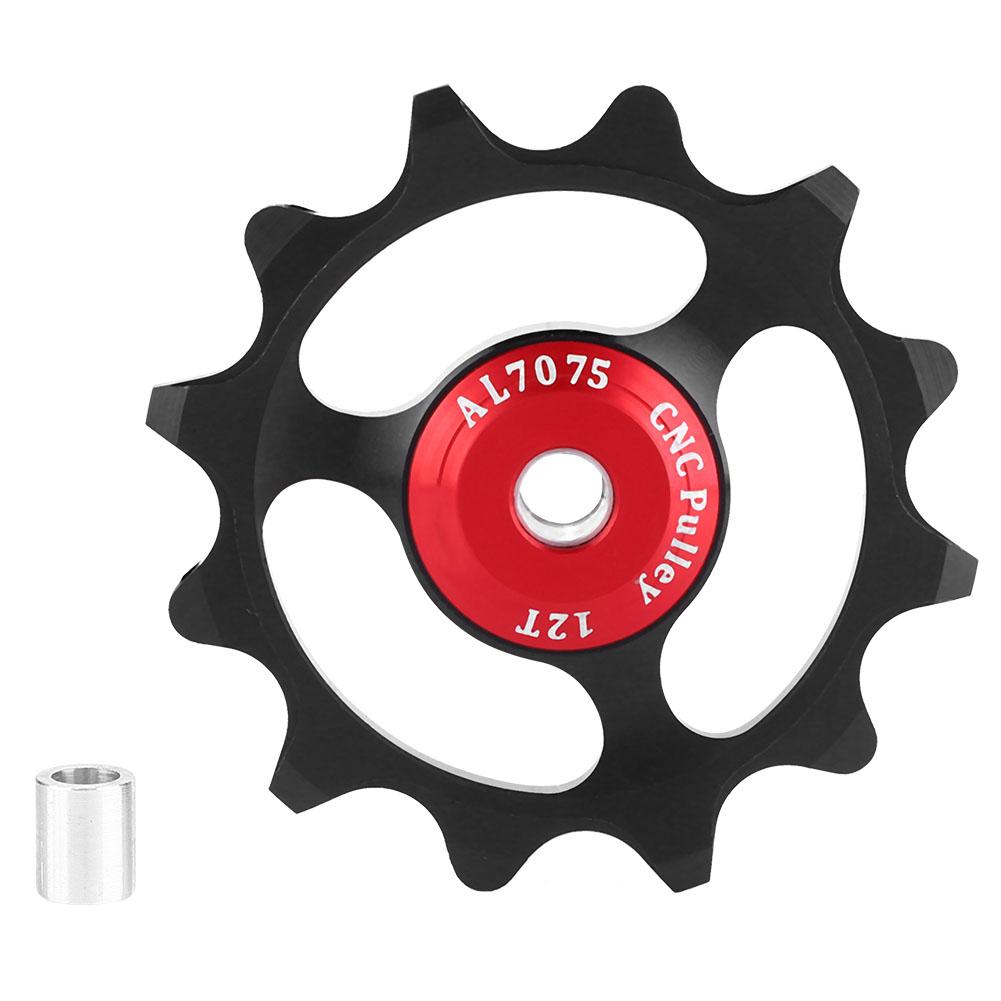 

Derailleur 12T Mountain Bike Wheel Pulleys Bearing Pulley Set Parts Black
