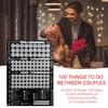 100 Things To Do Between Couples Scratch off Poster 100 Dates Scratch off Bucket List Valentines Day Gifts for Couples Games
