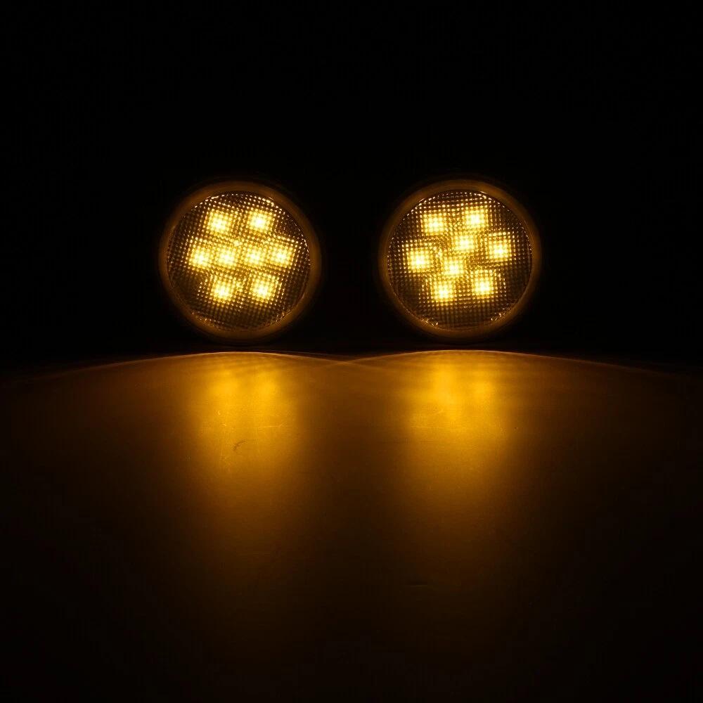 Jeep Wrangler Yellow Grille Daytime Running Light Strip
