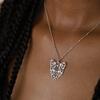 Punk Metal Leopardenkopf Halskette Hohl Design Tier Anhänger Halsketten Personalisierter Schmuck Geburtstagsgeschenke für Männer und Frauen