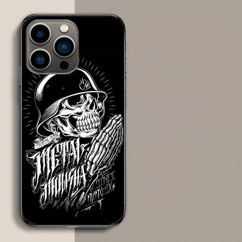 Motocross Metal Mulisha Phone Case For Apple Iphone 16E 16 17 Pro Max Air 15 Pro 14 Plus 12 13 Mini Cover Cute Fundas Si
