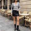 Women S V Neck Long Sleeve Knit Cardigan Sweater Cross Strap Spring Autumn