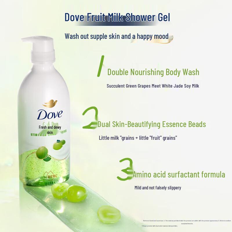 DOVE Succulent Green Grape & Soy Milk Essence Shower Gel