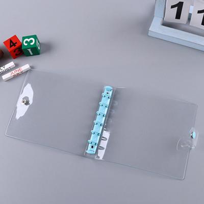 Livro de capa mole Ledger à prova d'água A7/A6 Binder Clear A6 Budget Binder Soft Notebook Transparent Shell Office Supplies