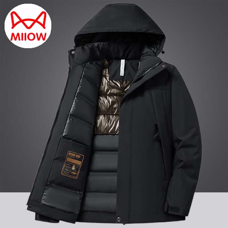 

Mao Ren Унисекс Зимняя Куртка с Капюшоном и Набивкой 2XL