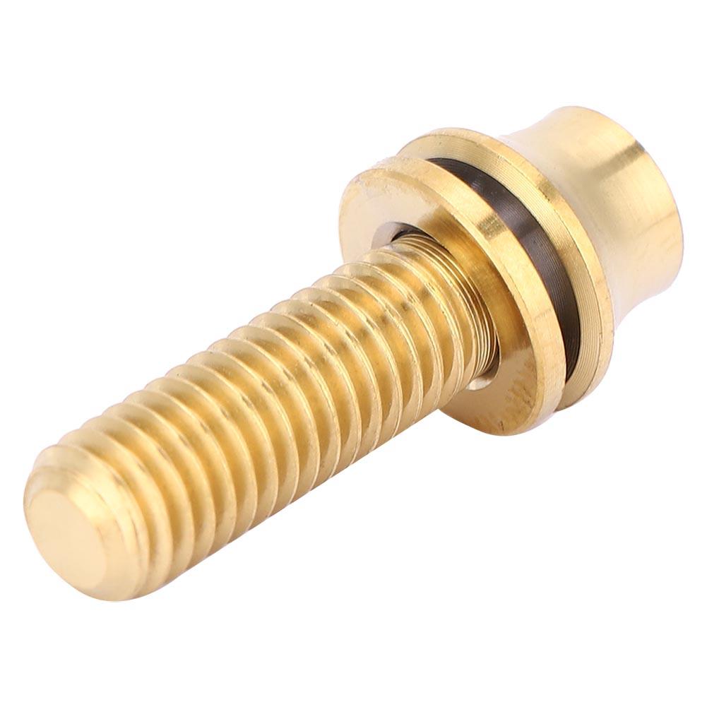 Bicycle Titanium Alloy Water Bottle Cage Screw Bolt M5x12 16mm with Washer (Gold M5x16)