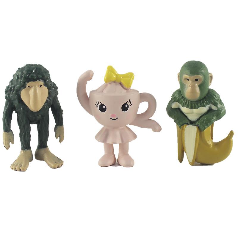 24 Stück Tung Tung Sahur Figuren Puppe Bombardino Krokodil Schimpansini Bananini Modell Spielzeug Geschenk
