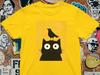 Funny Cat & Bird Graphic T-Shirt: Quirky Pet Lover Tee