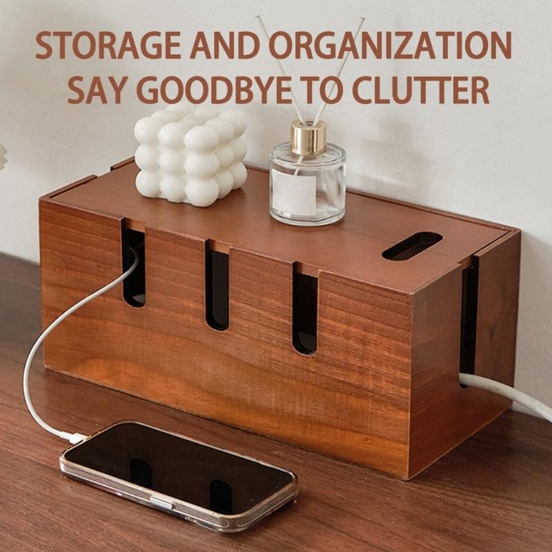 Elegant Wooden Wire concealing Box Designed To Cover Disordered Cables While Improving Appearance In Any Space B03E