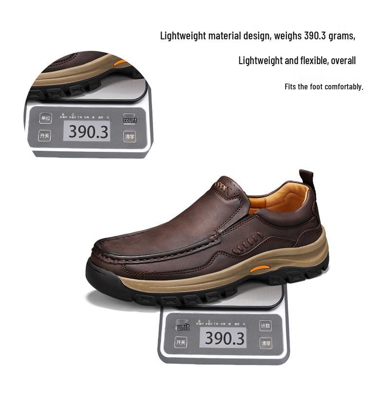 Hete Verkoop Heren Casual Leren Slip-on Loafers, Grote Maat 48