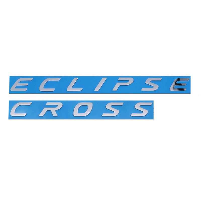 Car Trunk ABS Letters Logo Words Badge Emblem Decals Sticker For Mitsubishi Eclipse Cross Styling Decoration Accessories