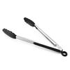 9/12inch Kitchen Tongs Silicone Baking Cooking BBQ Non-stick Bread Salad Clip