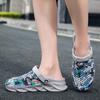 Fashion UMale and Female Summer Beach Sandals Leisure Garden Clogs Outdoor Wide Toe Cross Sandals Toe Caps Anti Slip Shower Slippers