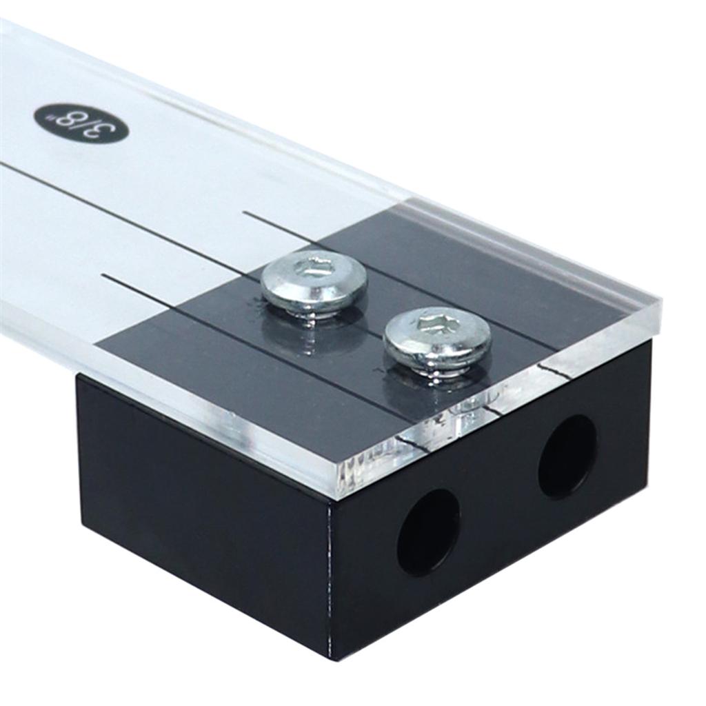 Hardened Steel and Acrylic Dowel Drilling Jig Easy-to-Use Hole Locator for Woodworking1/4"Pocket Hole Jig Kit