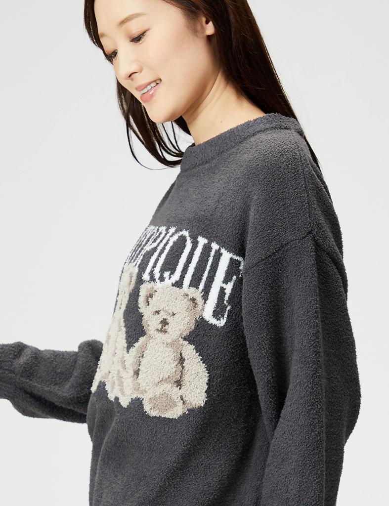 Gelato Pique Motif JQD Pullover PWNT224074 Crew Neck DGRY F Women's