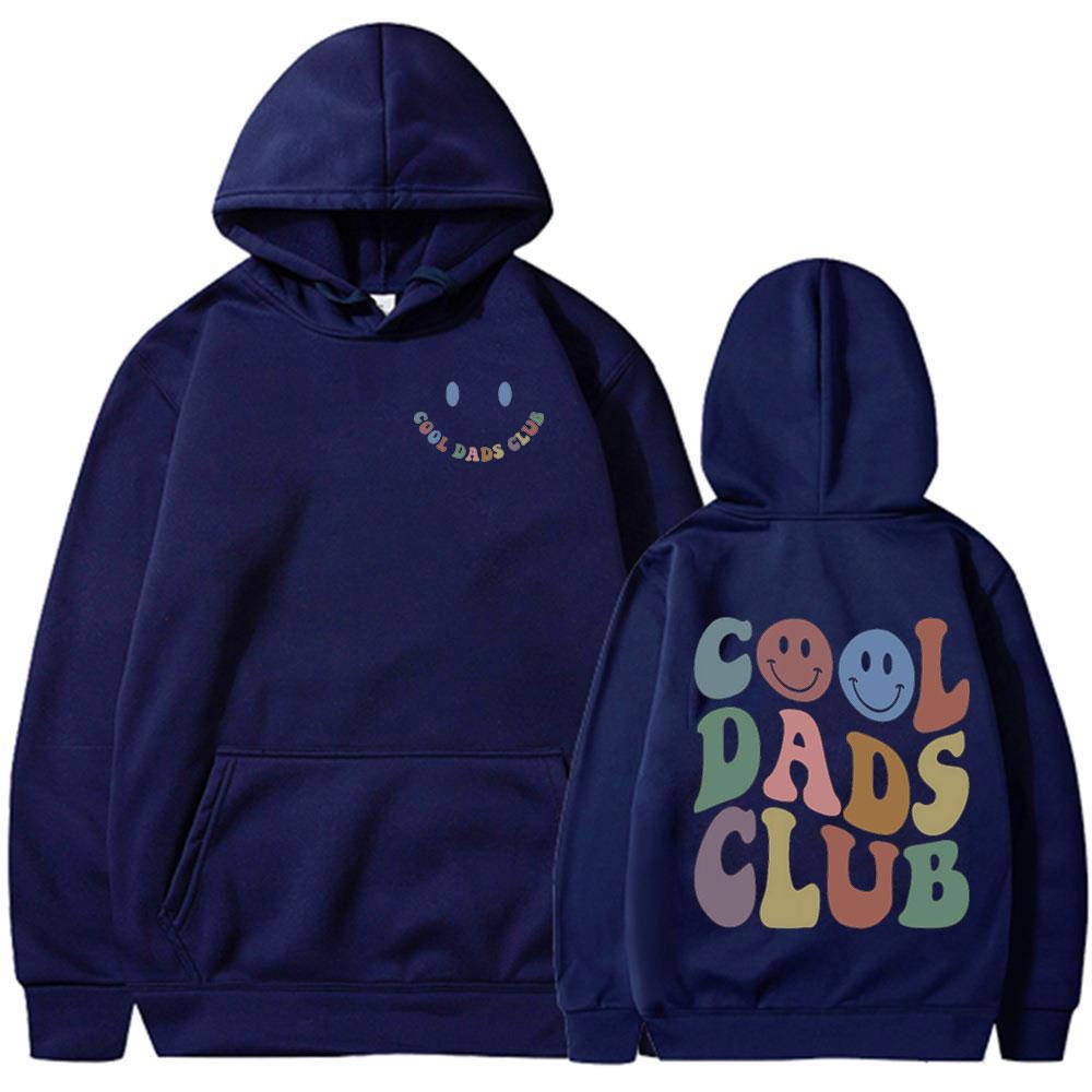 Cool Dad Club Funny Meme Hoodies Men Clothing Dads Birthday Long Sleeves Hooded Sweatshirts Grandfather Husband Fathers Pullover