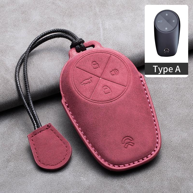 For NIO ALL Series Multi-styles Car Smart Key Case Cover Key Pack Remote Protection Sleeve Buckle/Rope Auto Special Accessories