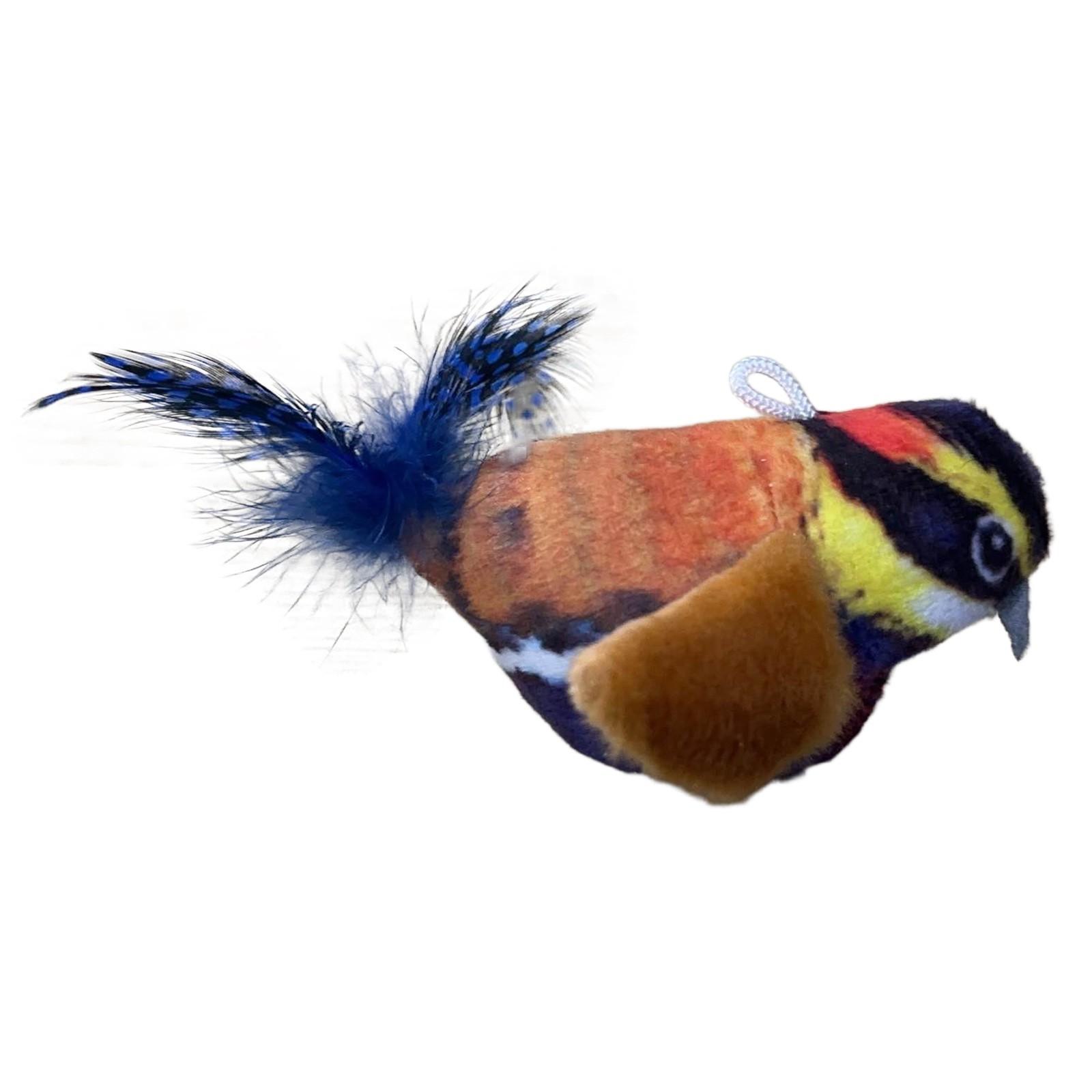 

Flap Bird Pet Toy, Interactive Exercise Toy With Realistic Bird Chirping Sounds For Bored Indoor Adult And Kittens One Size