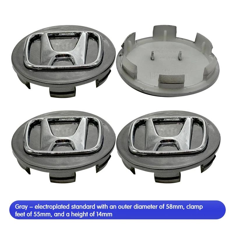 4 Stück 69mm 62mm 58mm Für Honda Auto Radnabenkappen Felgennabendeckel Accord Fit Jazz CRV CRZ City Alice Odyssey Abzeichen Logo Emblem