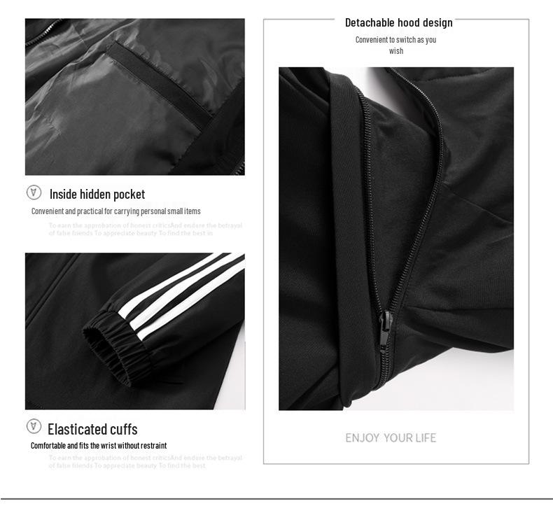 Men's Trendy Versatile Hooded Windproof Waterproof Jacket for Spring/Autumn
